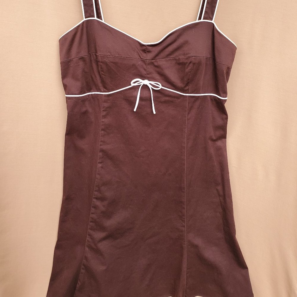 Vintage Style Brown Mini Dress